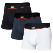 Caleçon homme Saxx Non-Stop Stretch Cotton Trunk 3Pk noir / blanc black/deep navy/white