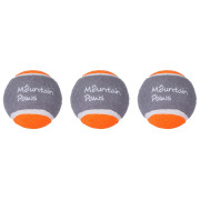 Jouet pour chien Mountain Paws Dog Tennis Balls, 3 Pack orange / gris Oarnge