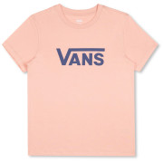 T-shirt femme Vans Wm Drop V Ss Crew-B rose Peach Beige