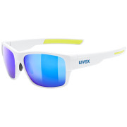 Lunettes soleil Uvex Esntl Urban blanc / bleu White Matt/Mirror Blue