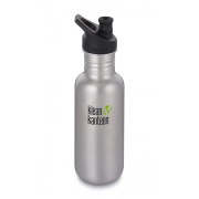 Bouteille Klean Kanteen Classic 532 ml Sport Cap argenté brushed stainless