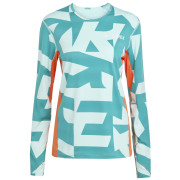 T-shirt fonctionnel femme Adidas Multi Syn Ls Wa vert / orange