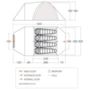 Tente de randonnée Vango Mokala 450