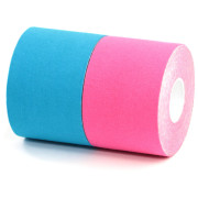 Bandes taping BronVit Sport Kinesio Tape set bleu / rose