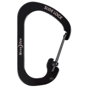 Mousqueton auxiliaire Nite Ize SlideLock Stainless Steel noir Černá