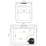 Réfrigérateur à compresseur Yolco NX40