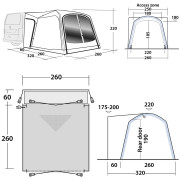 Tente caravane Outwell Milestone Dash Air