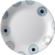 Assiette Brunner Dinner plate ø 25 cm White blanc / bleu