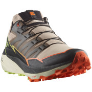 Chaussures homme Salomon Thundercross beige Safari / Red Orange / Sharp Green