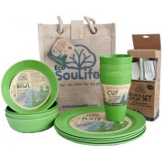 Set pique-nique EcoSouLife Piknikový Set EcoSouLife pro 4 green