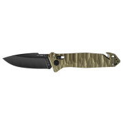 couteau pliant TB OUTDOOR Cac S200 French Army Knife Textured Pa6 Smooth vert foncé