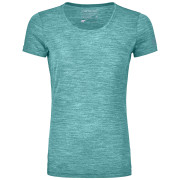 T-shirt fonctionnel femme Ortovox 150 Cool Clean Ts W bleu clair ice waterfall blend