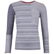 T-shirt fonctionnel femme Ortovox 185 Rock'N'Wool Long Sleeve W gris claire Grey Blend