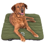 Couchage de voyage pour chien Mountain Paws Packable Travel Dog Bed vert / gris Black