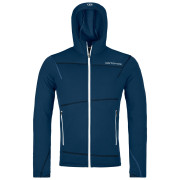 Sweatshirt fonctionnel homme Ortovox Fleece Light Hoody M bleu foncé deep ocean