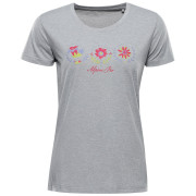 T-shirt fonctionnel femme Alpine Pro Sassa gris clair HIGH RISE
