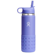Bouteille enfant Hydro Flask Kids Wide Mouth 20 oz Straw Lid/Boot violet lupine