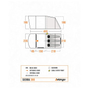 Tente familiale Vango Sierra 300