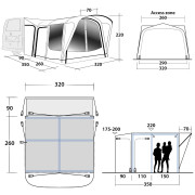 Tente caravane Outwell Parkville 260SA