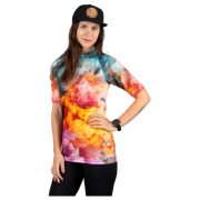 T-shirt fonctionnel femme Drexiss All Explosion Pastel Coolmax bleu / orange