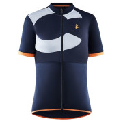 Maillot vélo femme Craft Core Endur Logo bleu / orange Blaze/Sulfur