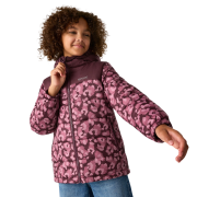 Veste d'hiver enfants Regatta Lofthouse Fig/Violet Leopard