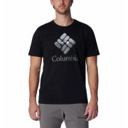 T-shirt homme Columbia M Rapid Ridge™ Graphic Tee noir / blanc Black, Hood Nightscape