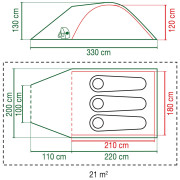 Tente Coleman Kobuk Valley 3 Plus