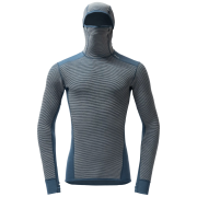 Sweatshirt fonctionnel homme Devold Reverso Merino Hoodie Man bleu Griffin