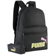 Sac à dos urbain Puma Phase Backpack Set noir / jaune PUMA Black-Fizzy Light