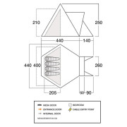 Tente familiale Vango Teepee Air 400