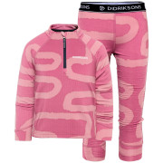 Sous-vêtements fonctionnels enfant Didriksons Jadis Kids Pr Set 5 Path Heather Pink rose Path Heather Pink