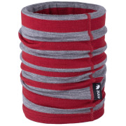 Cache-cou Zulu Merino rouge / gris StrapeRedGrey