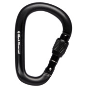 Mousqueton Black Diamond Pearlock Screwgate noir black