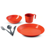 Assiette GSI Outdoors Cascadian 1 Person Table Set orange Terracotta