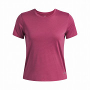 T-shirt femme Under Armour Launch Shortsleeve rose Red