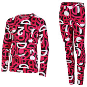 Sous-vêtements thermiques enfant Dare 2b Pow Baselayer Set rose Kids Pink Graffiti Print