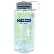 Bouteille Nalgene Wide Mouth Tie-Dye Print 1000 ml bleu clair Seafoam w/Platinum Blue Tie Dye