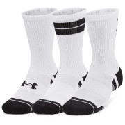 Jeu de chaussettes Under Armour Perf Tech Nov 3pk Crew blanc WHT