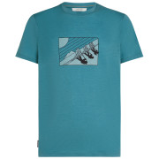 T-shirt homme Icebreaker Men Merino 150 Tech Lite SS Tee In The Wild bleu clair Topaz