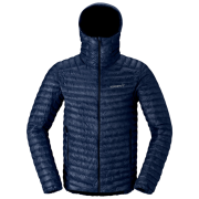 Doudoune homme Norrona trollveggen down800 super light Hood bleu foncé Indigo Night