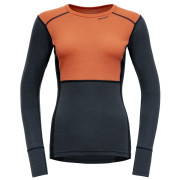 T-shirt fonctionnel femme Devold Lauparen Merino 190 Shirt Wmn bleu / orange CORAL/NIGHT/INK