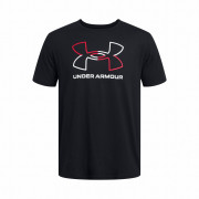 T-shirt fonctionnel homme Under Armour GL FOUNDATION UPDATE SS noir / blanc Black/Red/White