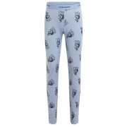 Sous-vêtements fonctionnels enfant Icebreaker Kids M 200 Oasis Leggings Bear Tour AOP bleu clair Zinc Blue/Aop