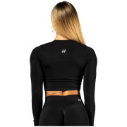 Top femme Nebbia Seamless Long Sleeve Crop Top Power