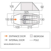 Tente de randonnée Vango Scafell 200