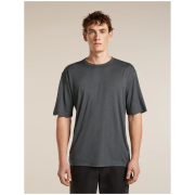 T-shirt fonctionnel homme Icebreaker Merino 150 Tech Lite SS Relaxed Tee gris foncé OBSIDIAN