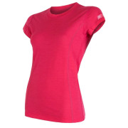 T-shirt femme Sensor Merino Wool Active manche courte rose Magenta