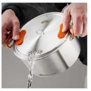 Set de vaisselle GSI Outdoors Glacier Stainless Base Camper Medium