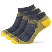 Chaussettes Zulu Merino Summer M 3-pack gris / jaune